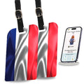 Smart Bag Security Tag - France Flag [Pack 2]-0